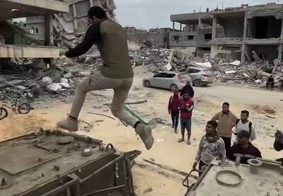 فیلم/ تفریحات سالم جوانان فلسطینی در غزه