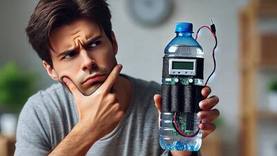 چطور با بطری آب معدنی یک پاور بانک بسازیم؟
