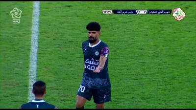 گل دوم ذوب آهن به خیبر خرم آباد (امید لطیفی)