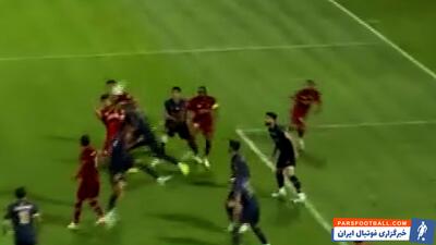 گل اول نساجی به گل گهر توسط رضایی - پارس فوتبال
