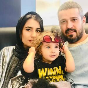 عکس جنجالی مجتبی پیر زاده به همراه دخترش+تصویر