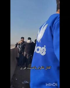 فیلم صحنه تصادف مرگبار 2 موتورسوار جوان در فرون آباد  تهران