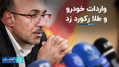 واردات خودرو و طلا رکورد زد