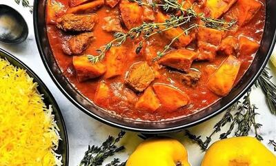 آموزش پخت خورشت به با آلو بخارا: طعمی شیرین و خوشعطر