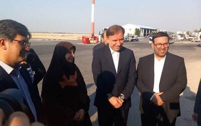 شینا انصاری وارد استان بوشهر شد