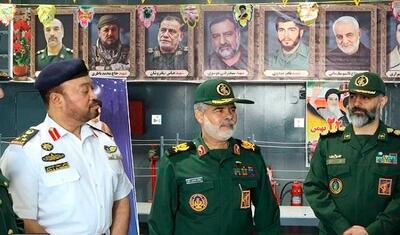 استقبال فرمانده نیروی دریایی امارات از ناوگروه ایران