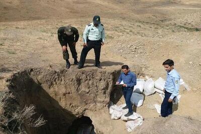 دستگیری 2 حفار غیرمجاز در شهرستان ساوه