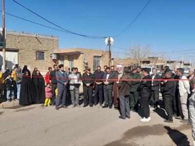 آسفالت معابر پنج روستای ششتمد به بهره‌برداری رسید