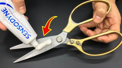 روشی قطعی برای تیز کردن قیچی خیاطی و آشپزخانه