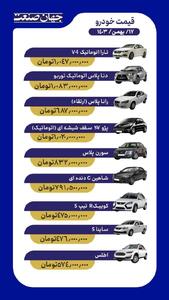 قیمت خودرو؛ کوییک ۴۷۵ میلیون/ تارا چند؟