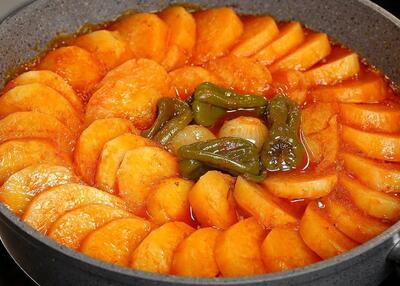 (ویدئو) طرز پخت دو غذای مصری ساده؛ تبسی لوبیا و سیب زمینی - فراشپز