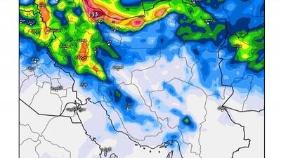 برف، باران و سرما پیش‌روی ایران + تصویر ماهواره‌ای