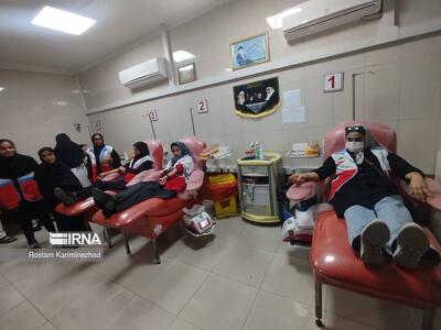 اهدای ۲۵ واحد خون توسط جوانان جمعیت هلال احمر چابهار