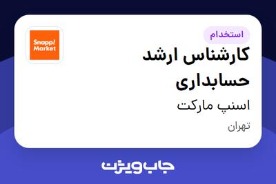 استخدام کارشناس ارشد حسابداری در اسنپ مارکت