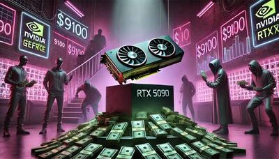 بازارسیاه باورنکردنی کارت گرافیک نسل جدید انویدیا؛ RTX 5090 تا 750 میلیون تومان!