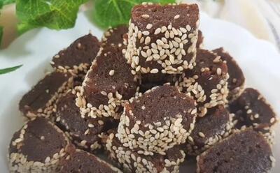شیرینی خرما و ارده بدون شکر کاملا طبیعی / شیرینی خرما و ارده خوشمزه