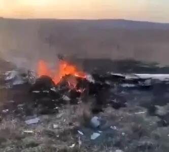 سقوط یک هواپیمای سبک در منطقه رامنسکویه در حومه مسکو دو کشته برجا گذاشت + فیلم