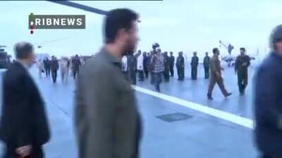 مراسم الحاق اولین ناو پهپادبر ایران