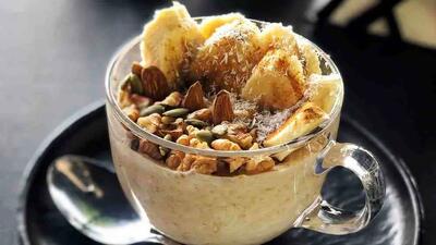 طرز تهیه پودینگ چیا با موز و گردو؛ این خوراکی برای کاهش خستگی روانی است