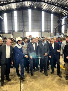 حضور وزیر محترم صنعت، معدن و تجارت، مهندس اتابک و هیات همراه در شرکت صنایع معدنی فولاد سنگان