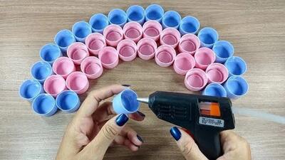بازیافت درب بطری / ساخت دکوری های لوکس با درب بطری نوشابه