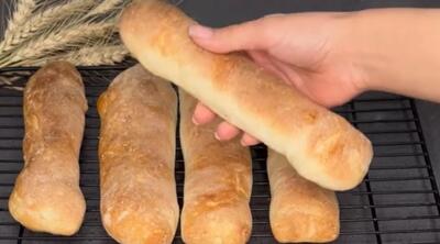 با چهار ماده ساده نان بولکی خانگی درست کن / طرز تهیه نان بولکی قدیمی