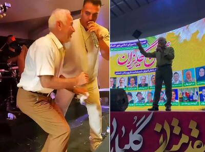 آواز دیش دیش؛ صادق بوقی جلوی مقامات چه آو آو آویی میخونه و خیلی ریز هم میرقصه