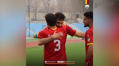 گل دوم فولاد به پیکان (دبل محمدرضا سلیمانی)