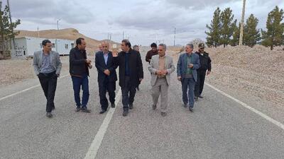 بازدید مسئولان از مراحل احداث ورودی دهستان خرمدشتِ کوهبنان