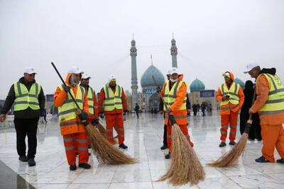 میزبانی عاشقانه منطقه ۵ از زائران نیمه شعبان در مسجد جمکران