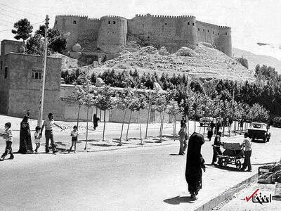 عکس/۱۳۳۰؛ قلعه‌ی تاریخی خرم آباد