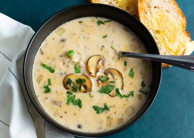 طرز تهیه سوپ شیر و قارچ مخصوص افطار+ فیلم - سبک ایده آل