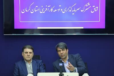 چراغ اتاق مشترک سرمایه‌گذاری و توسعه کارآفرینی استان کرمان روشن شد