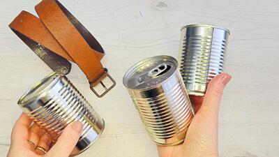 نحوه ساخت دکوری های فانتزی برای خانه و آشپزخانه با قوطی حلبی
