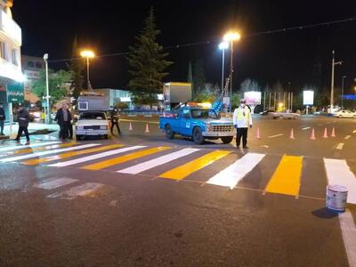 سردرگمی رانندگان و ترافیک سنگین در یاسوج بدون خط کشی