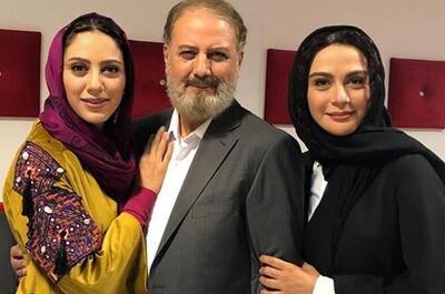 پدر و دختر مشهور سینمای ایران در یک مراسم