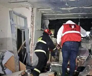 انفجار یک ساختمان  به دلیل ساخت ترقه برای چهارشنبه سوری
