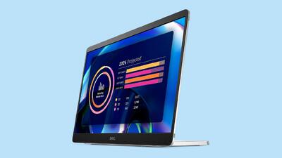 رونمایی مانیتور قابل‌حمل Pro 14 Plus دل با قابلیت استفاده در حالت افقی و عمودی