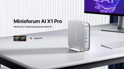 رونمایی مینی پی‌سی Minisforum AI X1 Pro با پردازنده Ryzen AI 9 HX 370