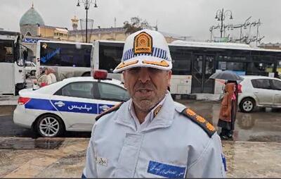 انسداد تقاطع خیابان راهنمایی به دلیل خطر ریزش