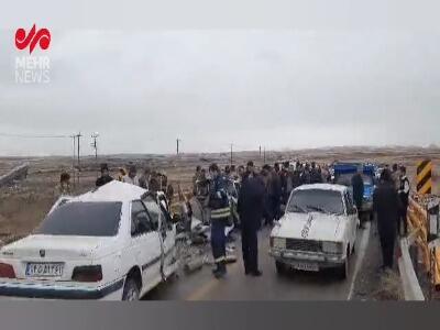 سانحه رانندگی محور دلبران به قروه جان ۴ تن را گرفت