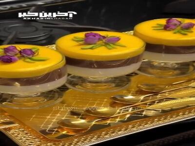 فرنی بستنی سه رنگ که پایه ثابت افطاری هاست
