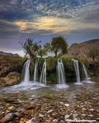 آبشار دیدنی آرپناه خوزستان در دیار بختیاری 