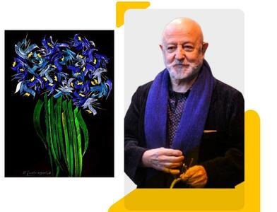 محمد احصایی و زنبق نقاشانه بر بلندای خوشنویسی/ تحلیل یک اثر از کلکسیون رها گالری