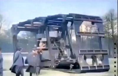 خودروی زرهی عجیبی که فرانسوی ها در سال 1915 ساخته بودند + فیلم