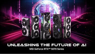 سری کارت های گرافیک سفارشی MSI RTX 5070 در چهار مدل مختلف معرفی شدند