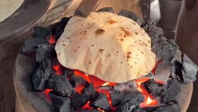 روتی، نان گرم و تازه؛ تجربه طعم واقعی غذای خیابانی هند
