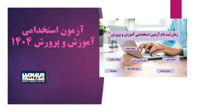 آخرین خبر از استخدام آموزش و پرورش 1404| رشته های مورد نیاز استخدام آموزش و پرورش+ ثبت نام آزمون استخدامی آموزش و پرورش ۱۴۰۴