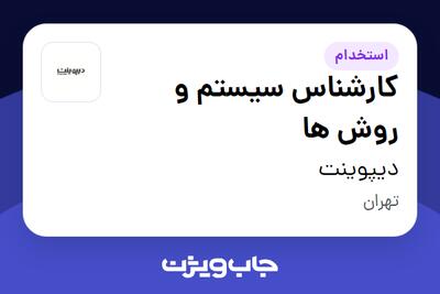استخدام کارشناس سیستم و روش ها در دیپوینت