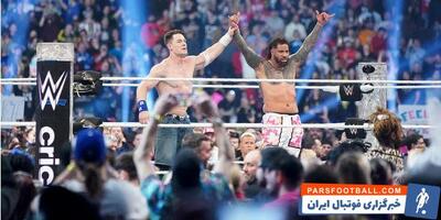 اخبار WWE | درسی که جان سینا به جی اوسو آموخت؛ هنر مدیریت جریان مسابقه - پارس فوتبال